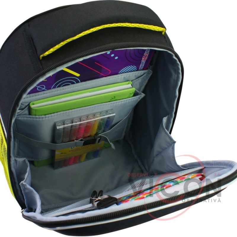 Ghiozdan ortopedic EVA 26*15*37 Black&Yellow