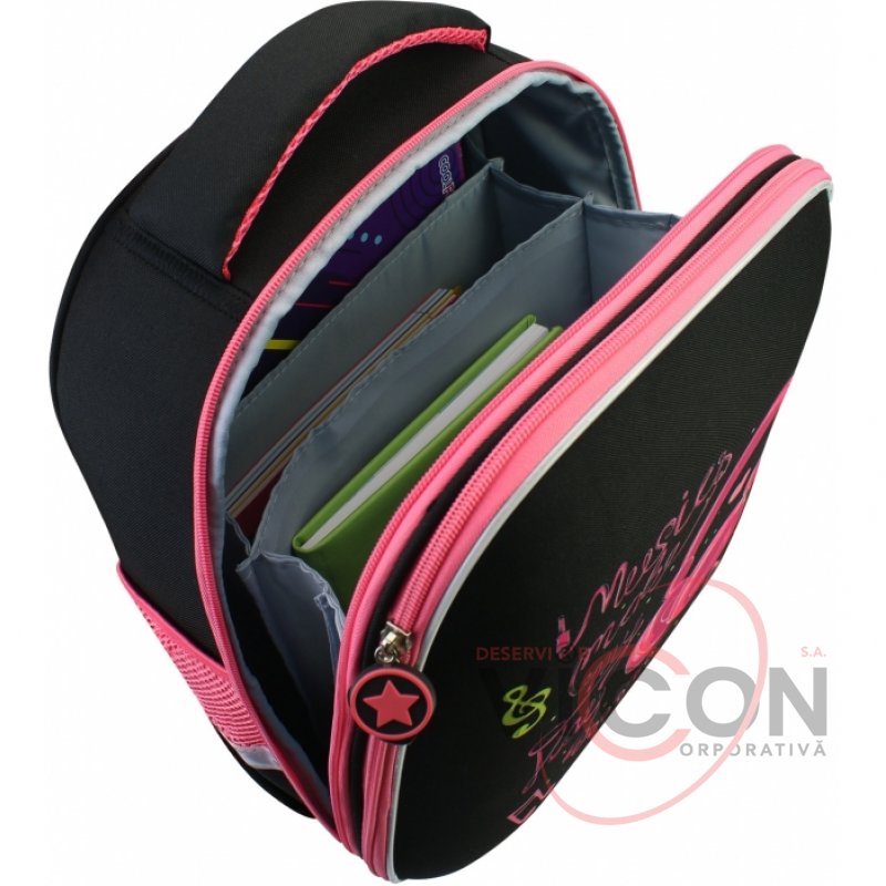 Ghiozdan ortopedic EVA 28*12*38 Black&Pink