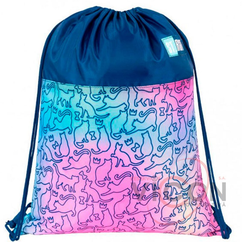 Мешок для спорта, Коллекция St Right - Ombre Cats, SO01 43x34см
