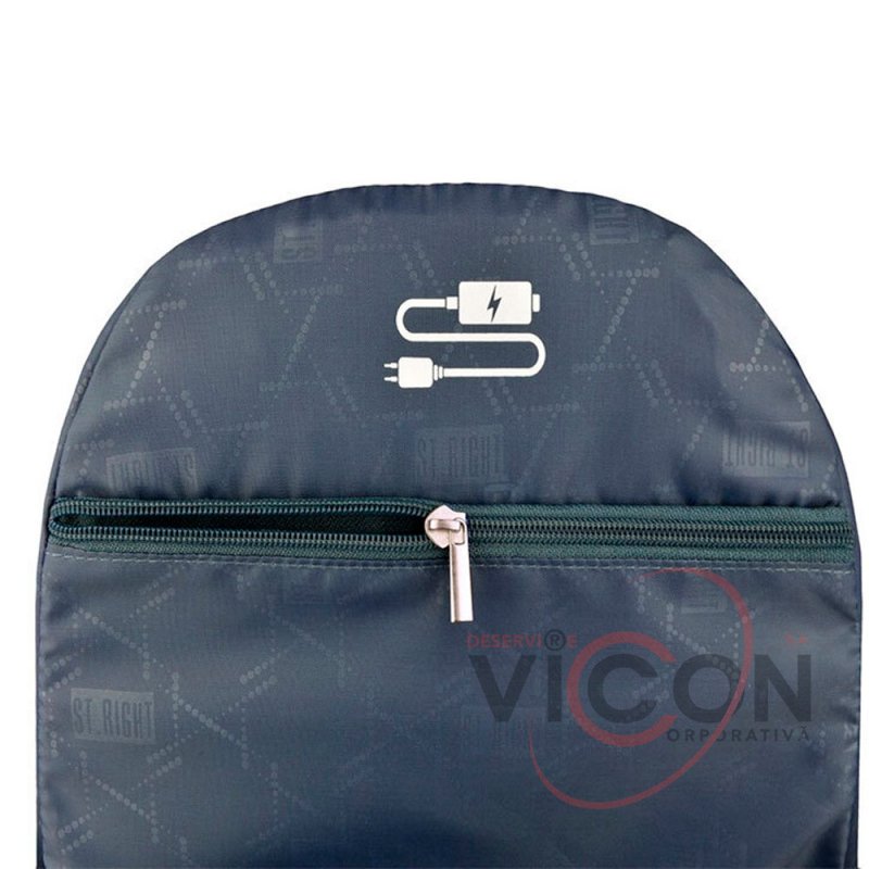 Ghiozdan St.Right, Ergonomic, Impermeabil, Colectia - Holo Impression BP01, 43x32x21cm