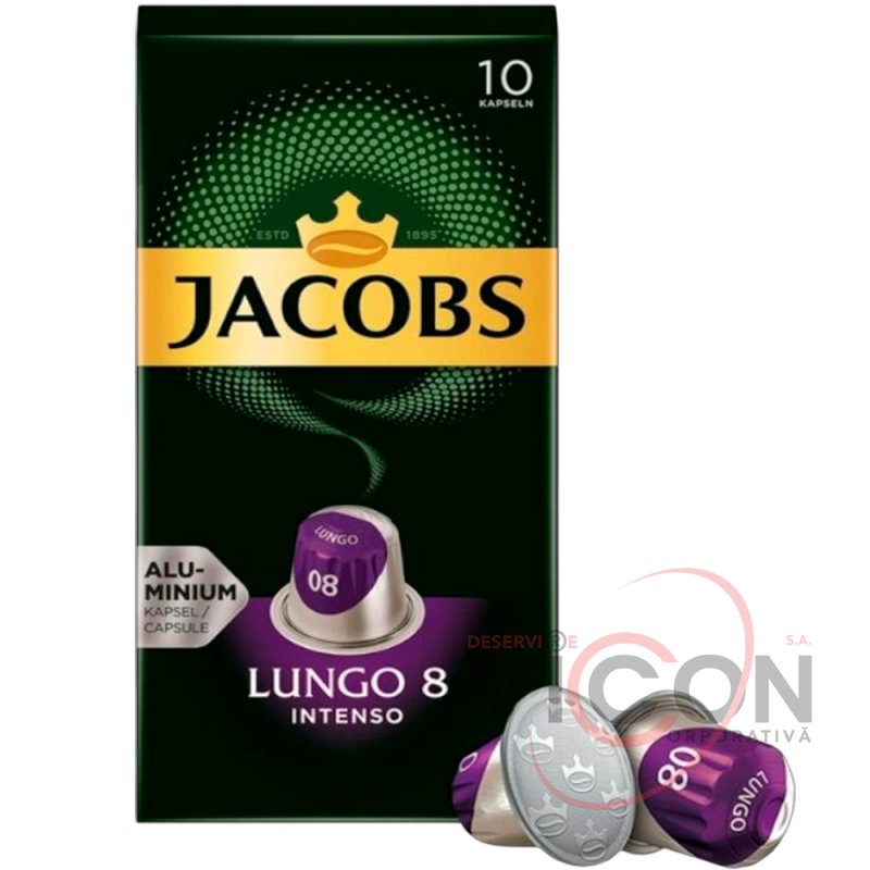 Cafea Jacobs Lungo Intenso Caps №8 1, 10 capsule