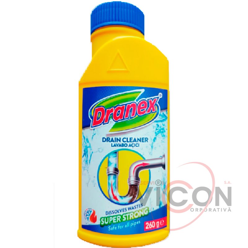 Гранулы для прочистки труб DRANEX Lavabo Acici 260 gr