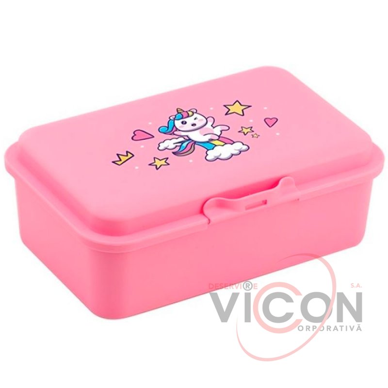 Lunch Box ECONOMIX Unicorn 750 ml. Roz