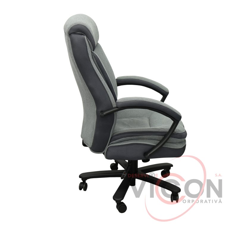 Fotoliu Birou Rico Grey/Black