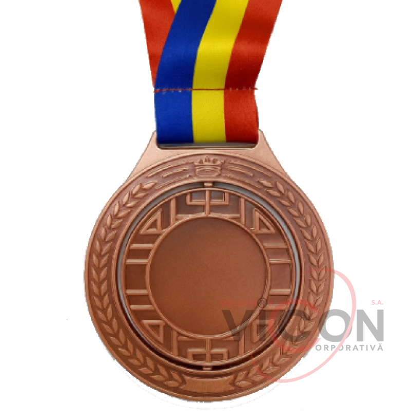 Медаль D75 мм, ML26-69 (бронза) трехцветная лента MD/RO, с поворотом