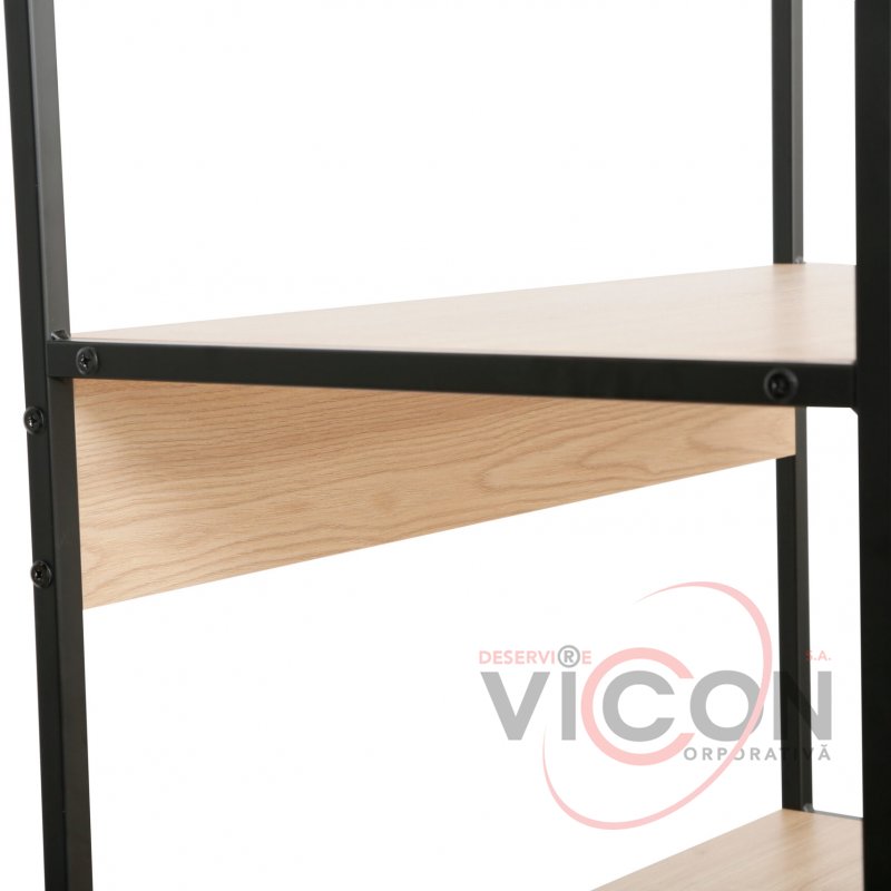 Стеллаж Lanta L 63×41×176H Дуб/Black