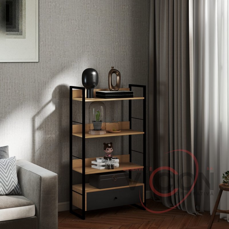 Стеллаж Alto 4 уровня 70×30×124.5H
