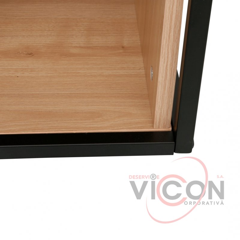 Стеллаж Agis Plus 60×40×160H Дуб/Black
