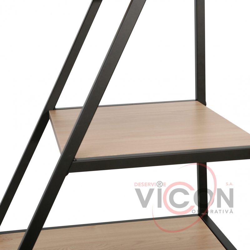 Стеллаж Agis Plus 60×40×160H Дуб/Black