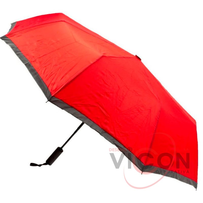 Зонтик складной автомат Economix PROMO STREET красный