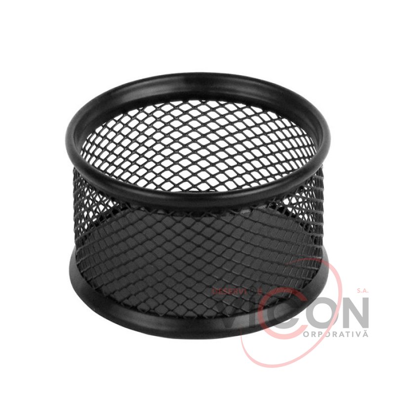 Suport pentru agrafe, plasa metalica, negru H5*D6cm