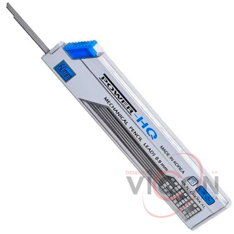 Mine de înaltă calitate pentru creion mecanic Micro MSL-212 Power HQ, 2B,  60 mm 0,9 inch - negre
