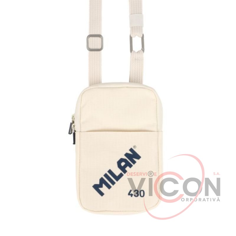 Сумка через плечо Milan 19x12,8x2,3cm Бежевая