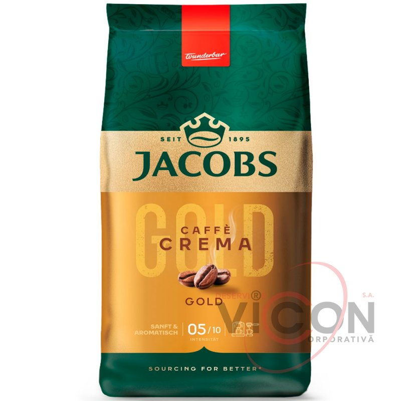 Cafea boabe Jacobs Crema Gold, 1kg