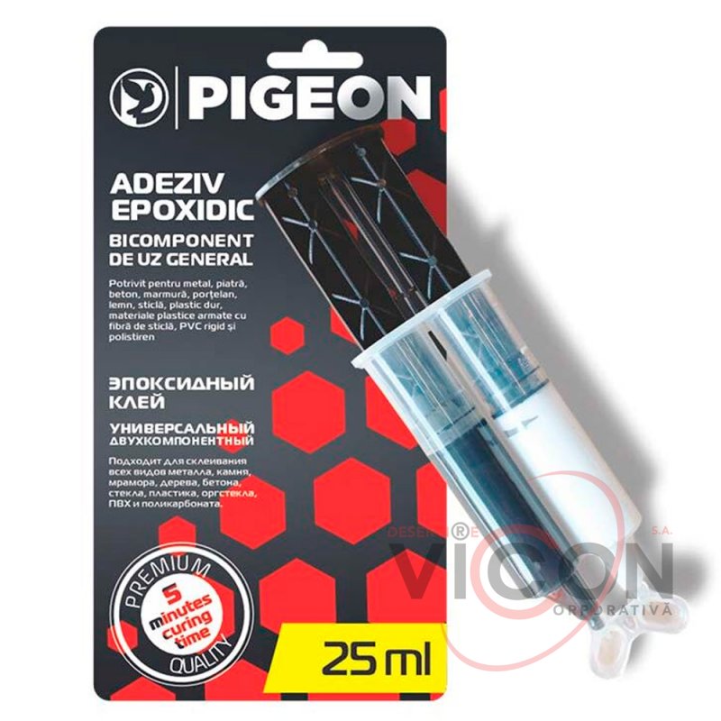 Adeziv epoxidic în tub de 25 ml Pigeon