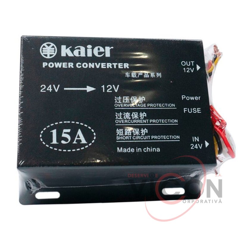Преобразователь тока 24V-12V 15А