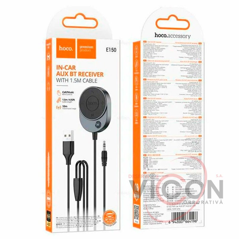 Hoco AUX Bluetooth Receiver E150