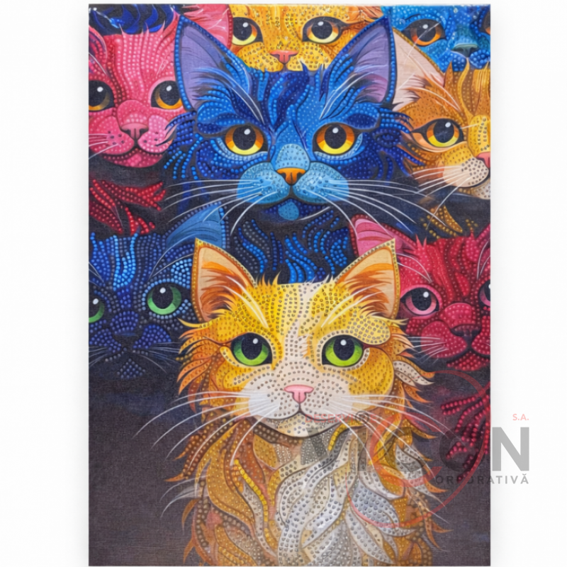 Алмазная картина по номерам 27x33 Кошечка ML25-5