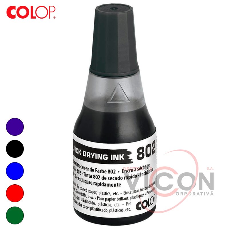 Быстросохнущая краска 25 мл, COLOP 802