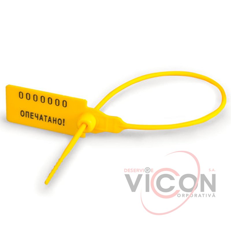 Sigilii din plastic cu număr. 28 cm, STRAPLOCK, 100 buc.