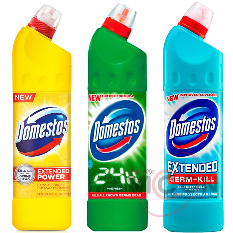 DOMESTOS, 750 мл, Дезинфицирующий чистящий гель 