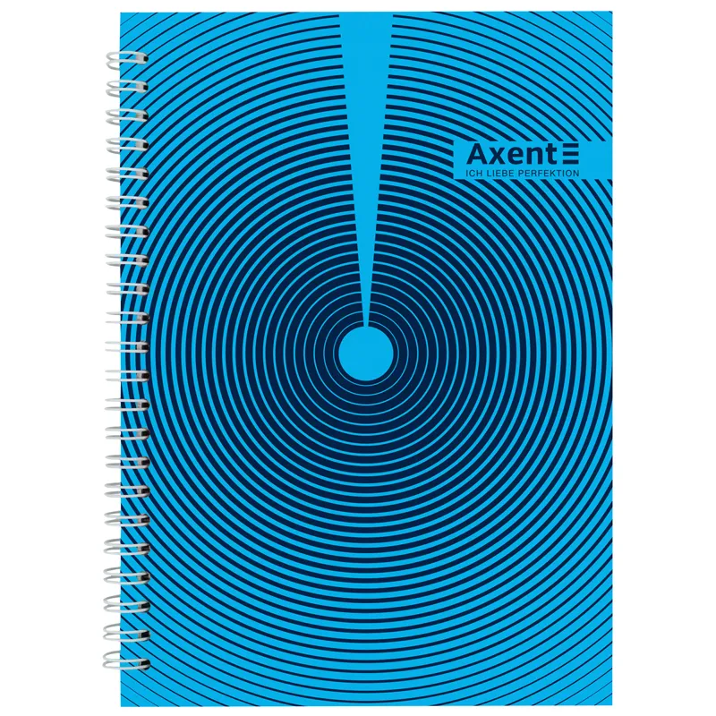 Блокнот на спирали Axent, A5, 145x210 мм, 96 листов, клетка, твердая обложка