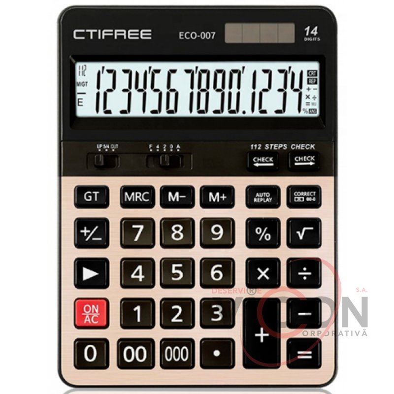 Калькулятор 14-разрядный (ML52-20) Eco Ctifree ECO-007 (198 х 145 mm)