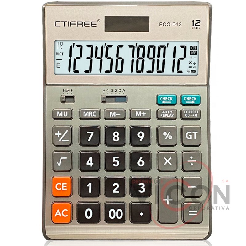 Калькулятор 12-разрядный (ML52-8) Eco Ctifree ECO-012 (184 х 123 mm)