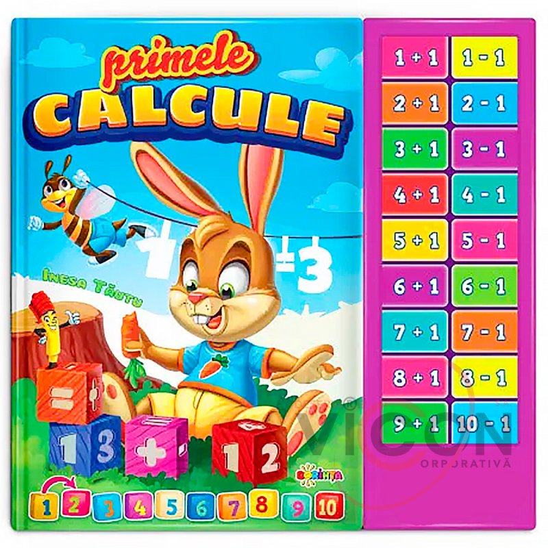 Carte cu sunete pentru copii - PRIMELE CALCULE