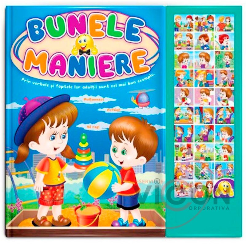 Carte cu sunete pentru copii - BUNELE MANIERE