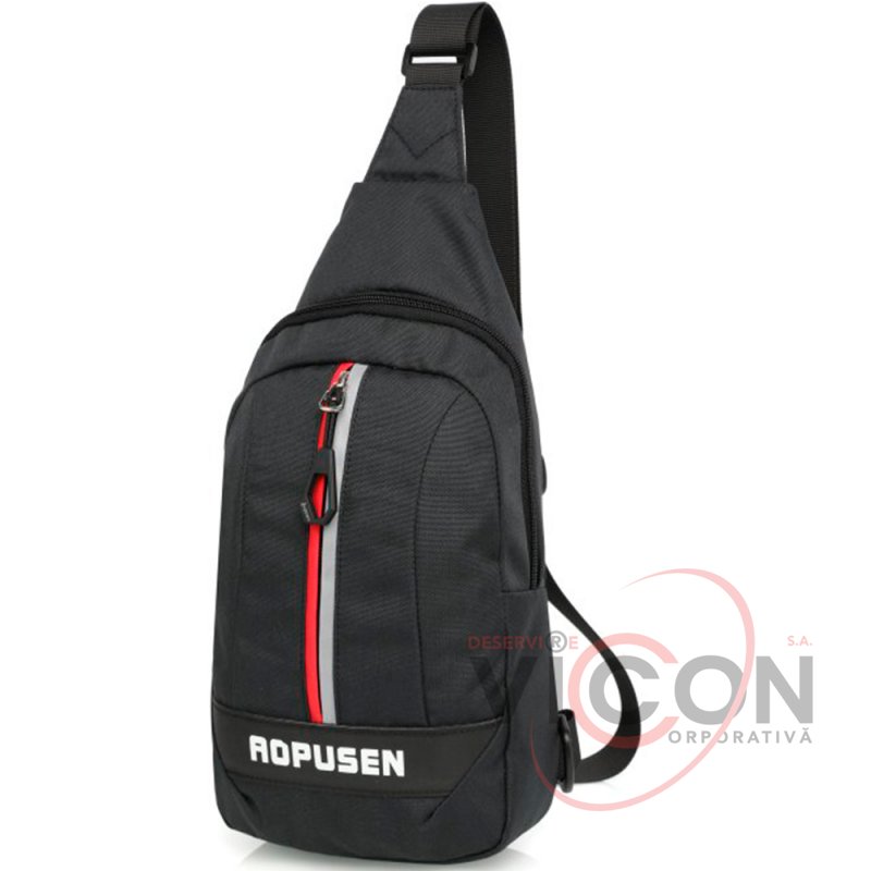 Рюкзак на одно плечо 11,4 APS-6027-black