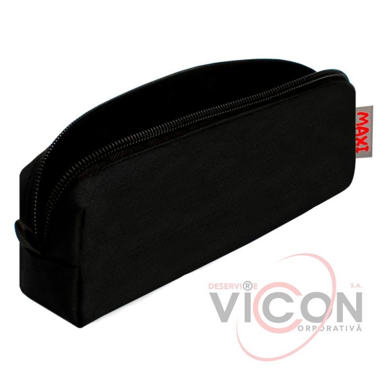 Пенал с 1 молнией Classic, 20,5x6x3,5 см, черный