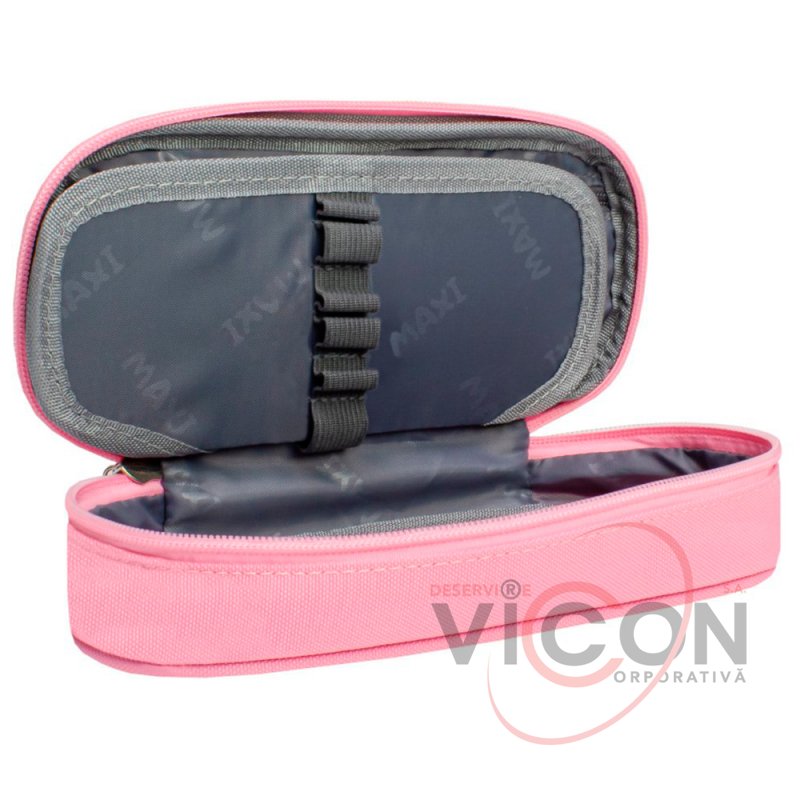 Penar 1 fermoar oval cu clapa Maxi, 20x9x5cm, roz