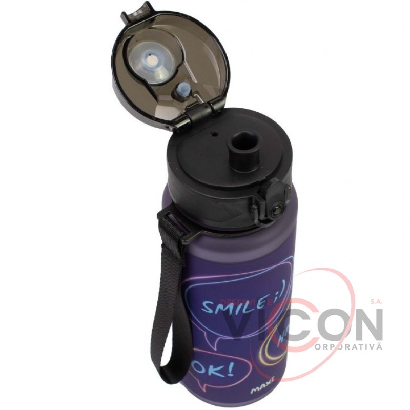 Sticlă de apă 500 ml (din plastic) neagră