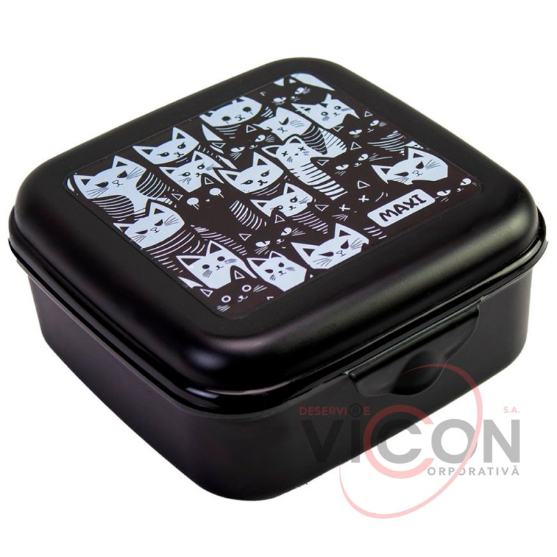 Cutie pentru prânz Maxi Food 850 ml, negru