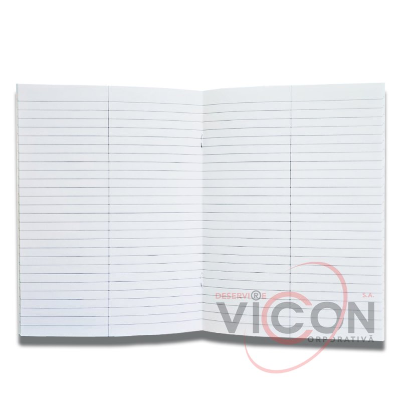 Caiet de cuvinte, format A5, 36 de foi, cu o linie verticală