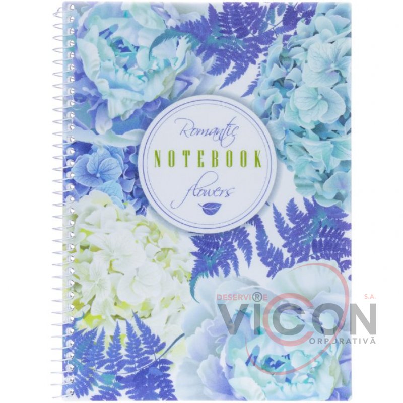 Блокнот Spring Mood: Swan, А5, пластиковая обложка, спираль, 80 листов, клетка