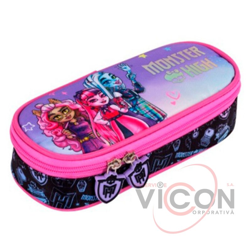Жёсткий пенал St.Majewski с внутренним клапаном Monster High PC01.
