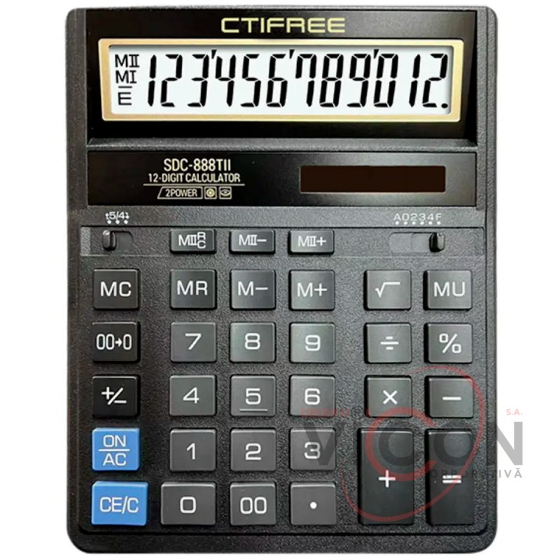 Калькулятор настольный  CTIFREE SDC-888TII  (158 х 203 х 31 мм)