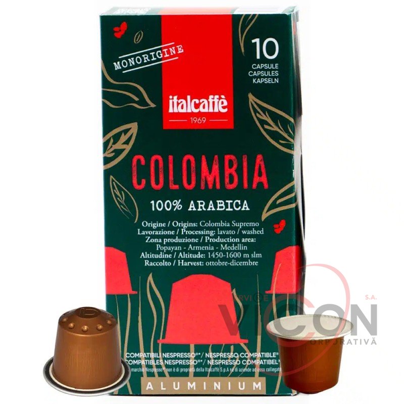 ITALCAFFE CAPSULES COLOMBIA, 10 шт