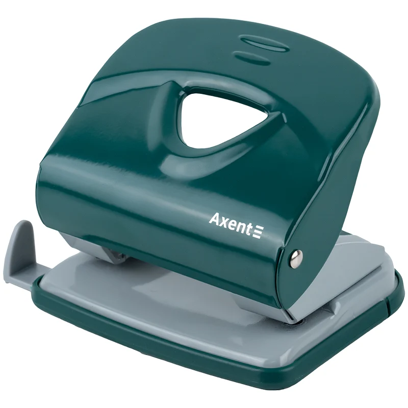 Perforator metalic Axent Exakt-2, 30 foi, Earth colors, verde