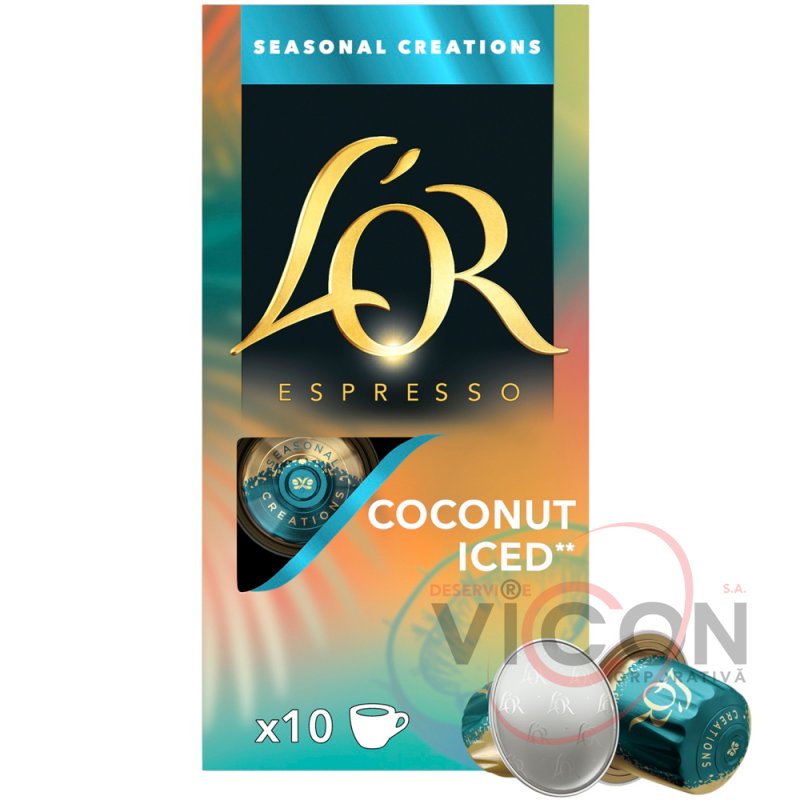 Капсулы LOR Espresso Coconut Iced , 10 капсул