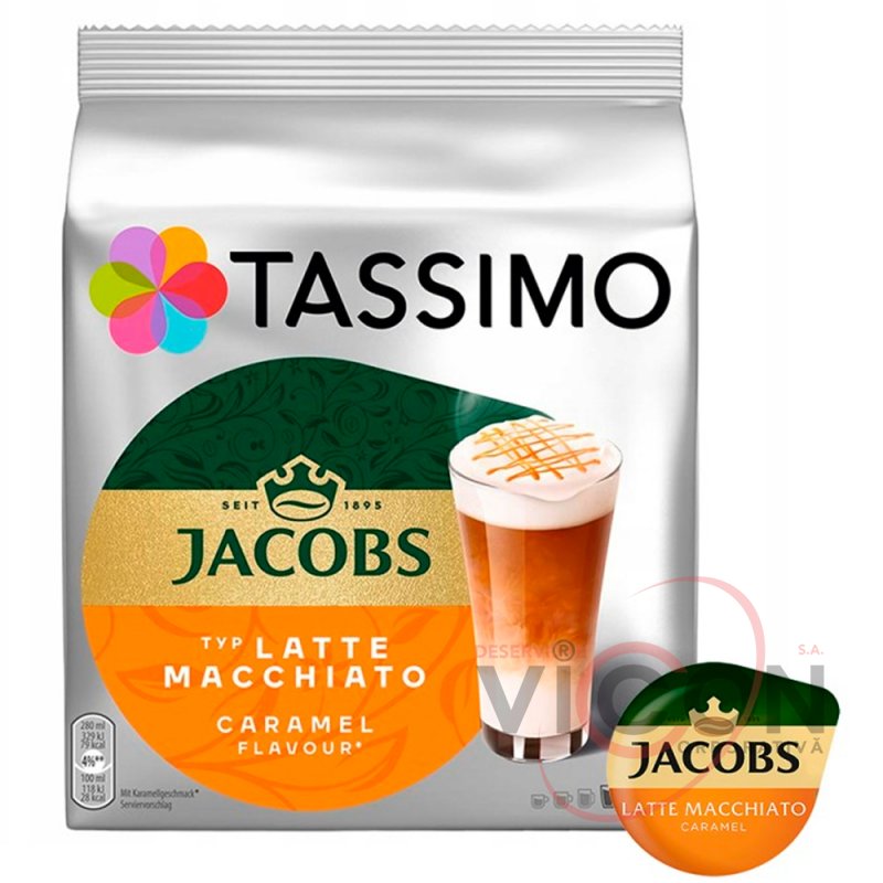 Jacobs Tassimo Latte Macchiato Caramel Caps, 16 capsule
