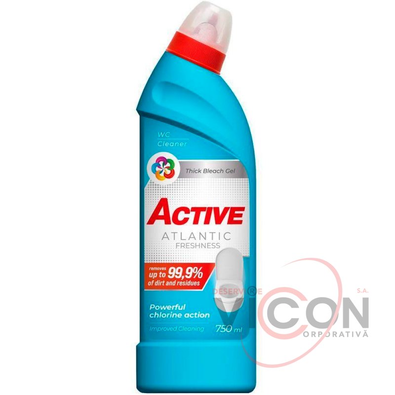Soluție pentru curațare WC Active Ocean Fresh, 750 ml
