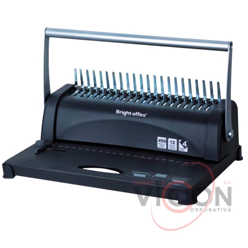 Aparat de indosariat, A4, Bright Office, 450 foi, perforare 12 foi, (ML63-9)