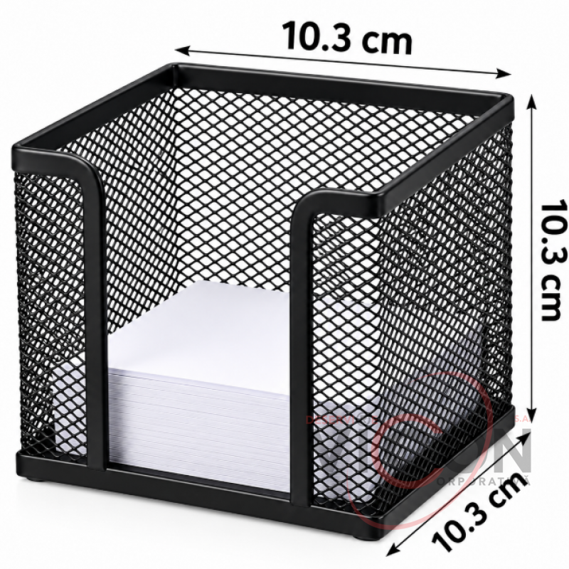 Подставка для листов для заметок металлическая, 10,5 × 10,5 × 10,5 см, (ML130-42)