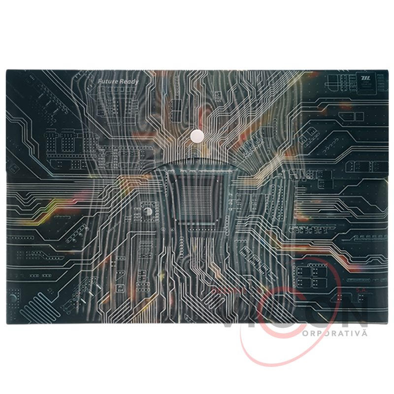 Папка-конверт на кнопке, A4, Mix, ML102-2