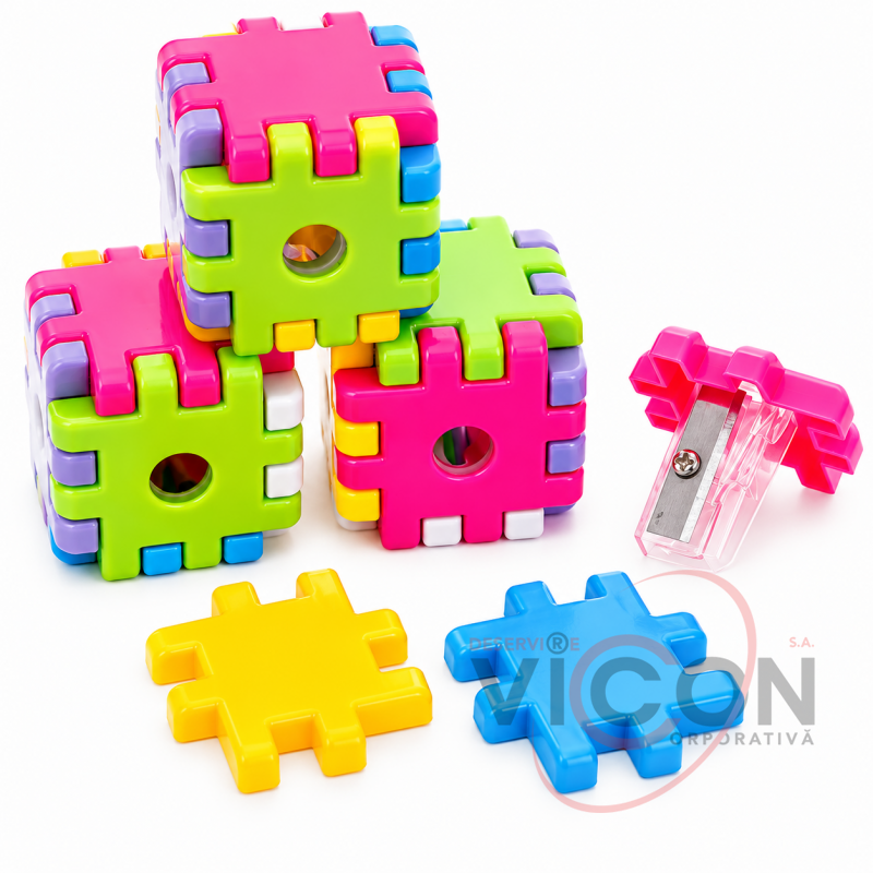 Двойная точилка с контейнером, Color Cube, (ML87-1)