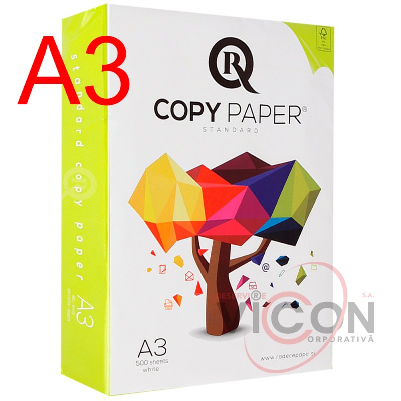 Бумага А3, COPY PAPER STANDARD, 500 листов, 80 г/м2, Класс B