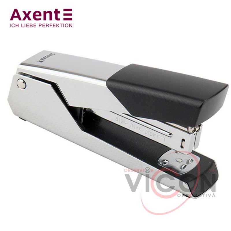 Степлер канцелярский №24/6 Axent Technic 4936-A, металлический, 25 листов, хром